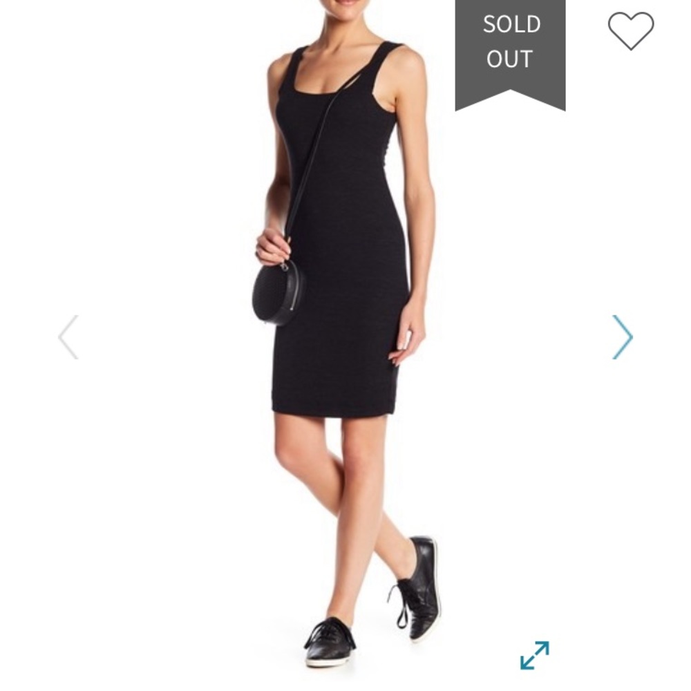 Black Knitted Tube Dress by Lush size Small